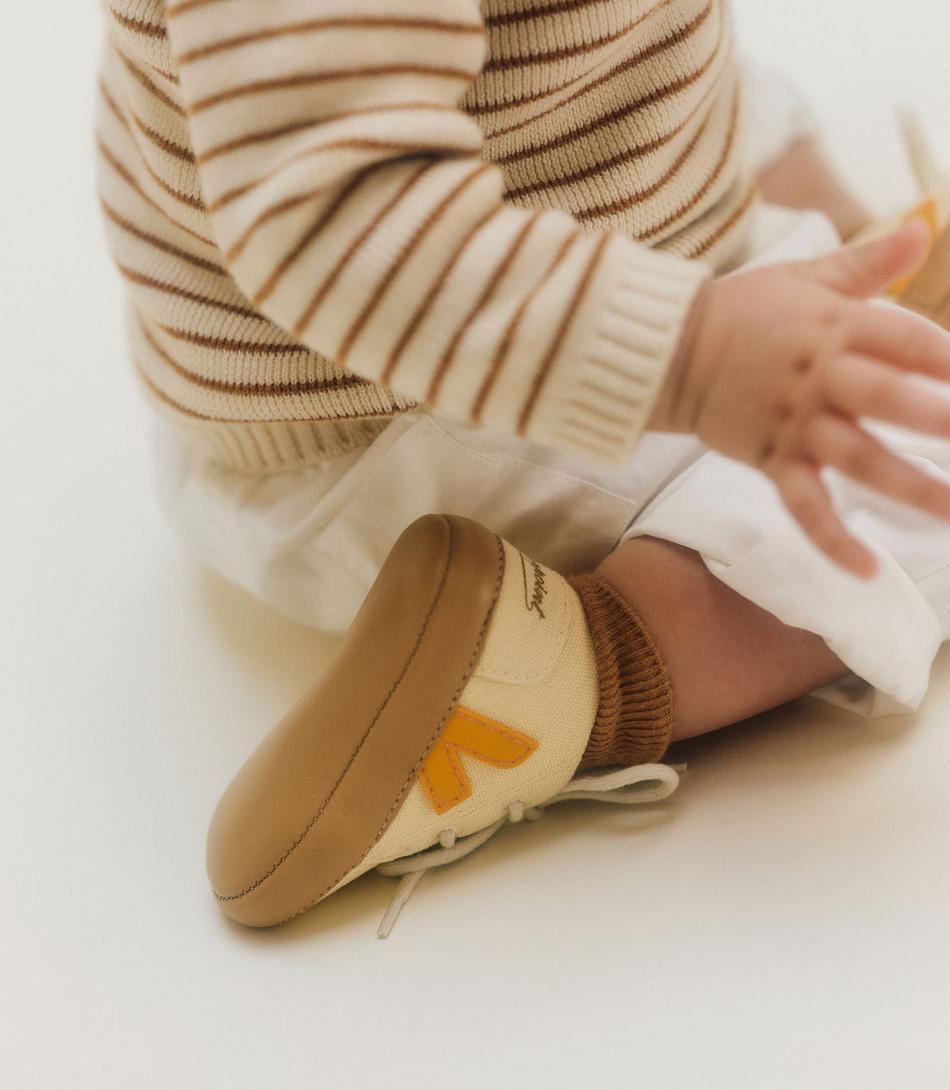 Veja Baby Canvas Bonpoint Butter Kids Vegan Beige | SEJZR39851