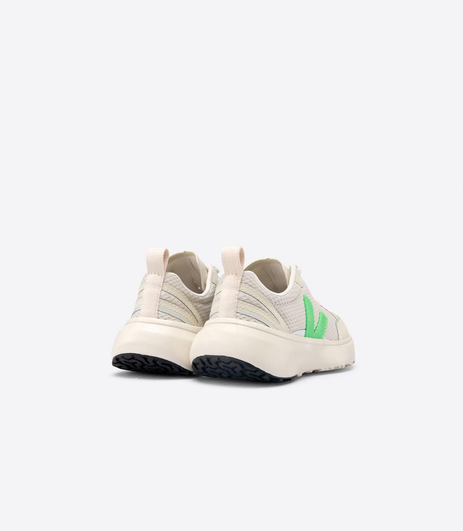 Veja Canary Elastic Laces Natural Absinthe Kids Outlet Beige | SEZPD20549