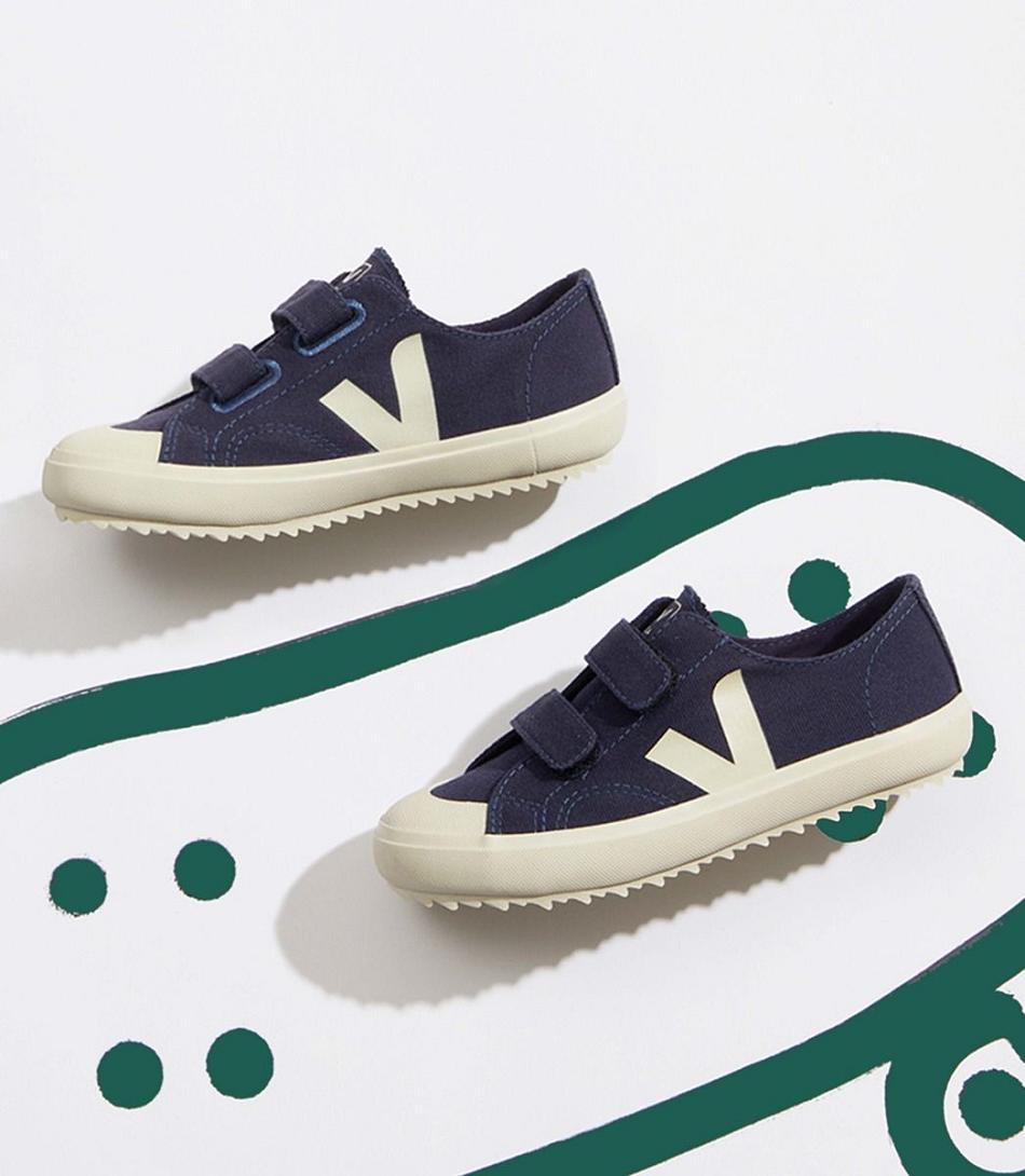 Veja Canvas Marine Pierre Ollie Barn Blå | ASEDF30263