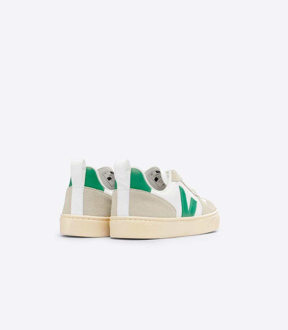 Veja Chromefree Läder Emeraude Almond V-10 Barn Vita | SEXBR22483