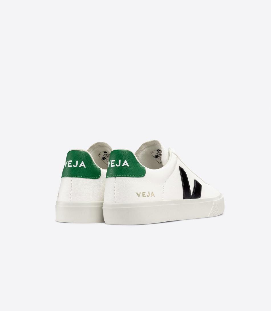 Veja Chromefree Läder Emeraude Campo Herr Vita Svarta | SEJVR45817