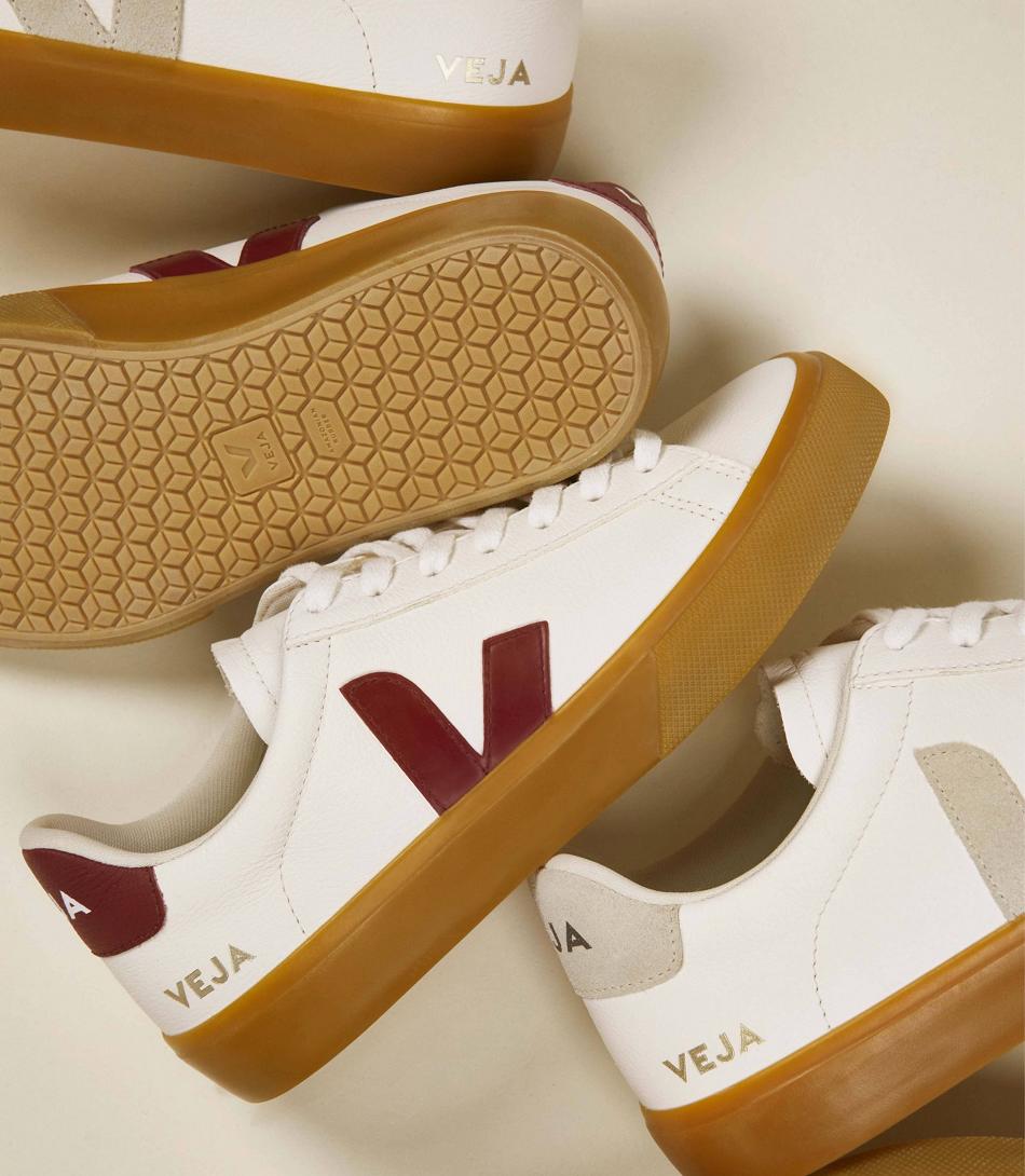 Veja Chromefree Läder Marsala Natural Campo Dam Vita Beige | ESEHC59751