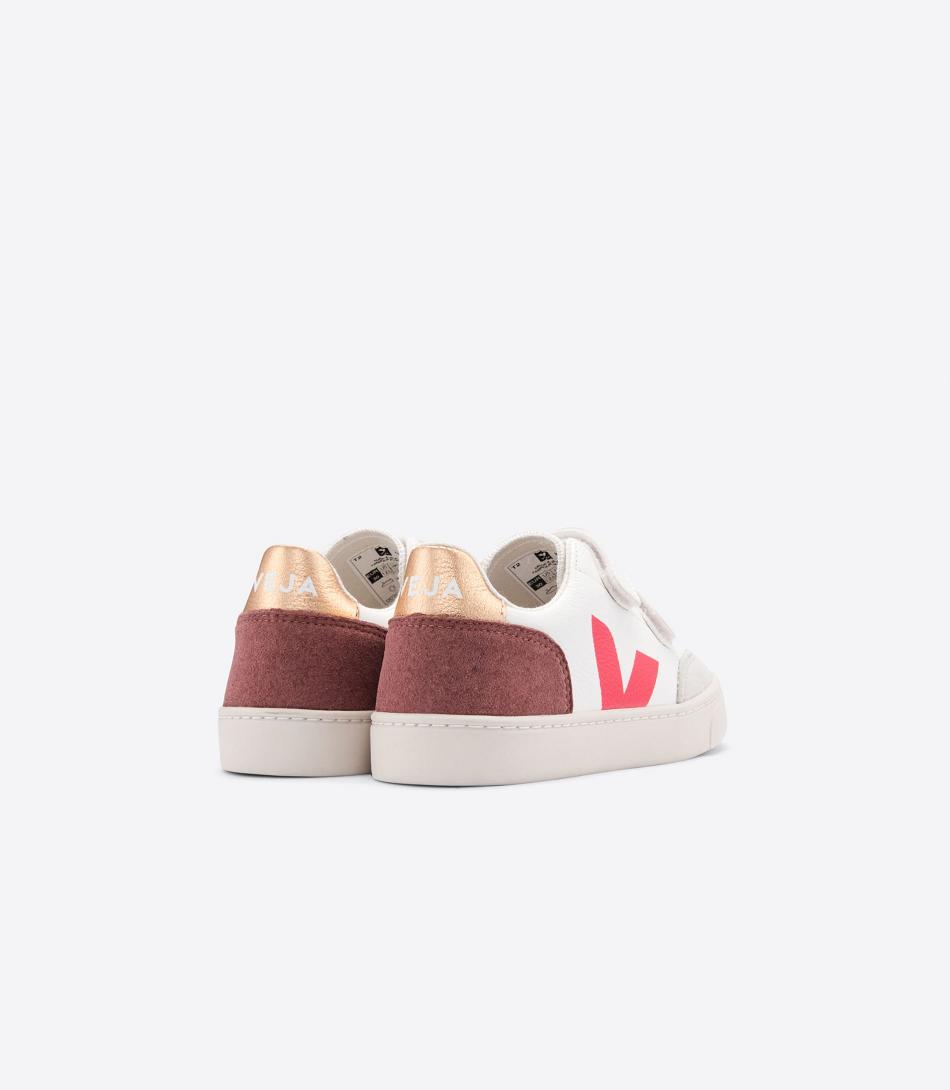 Veja Chromefree Läder Multico Dried Petal V-12 Barn Vita | USETG47971