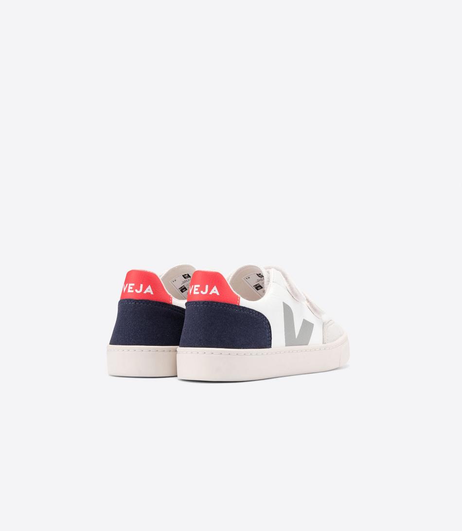 Veja Chromefree Läder Multico Nautico V-12 Barn Vita | SEZPD33928