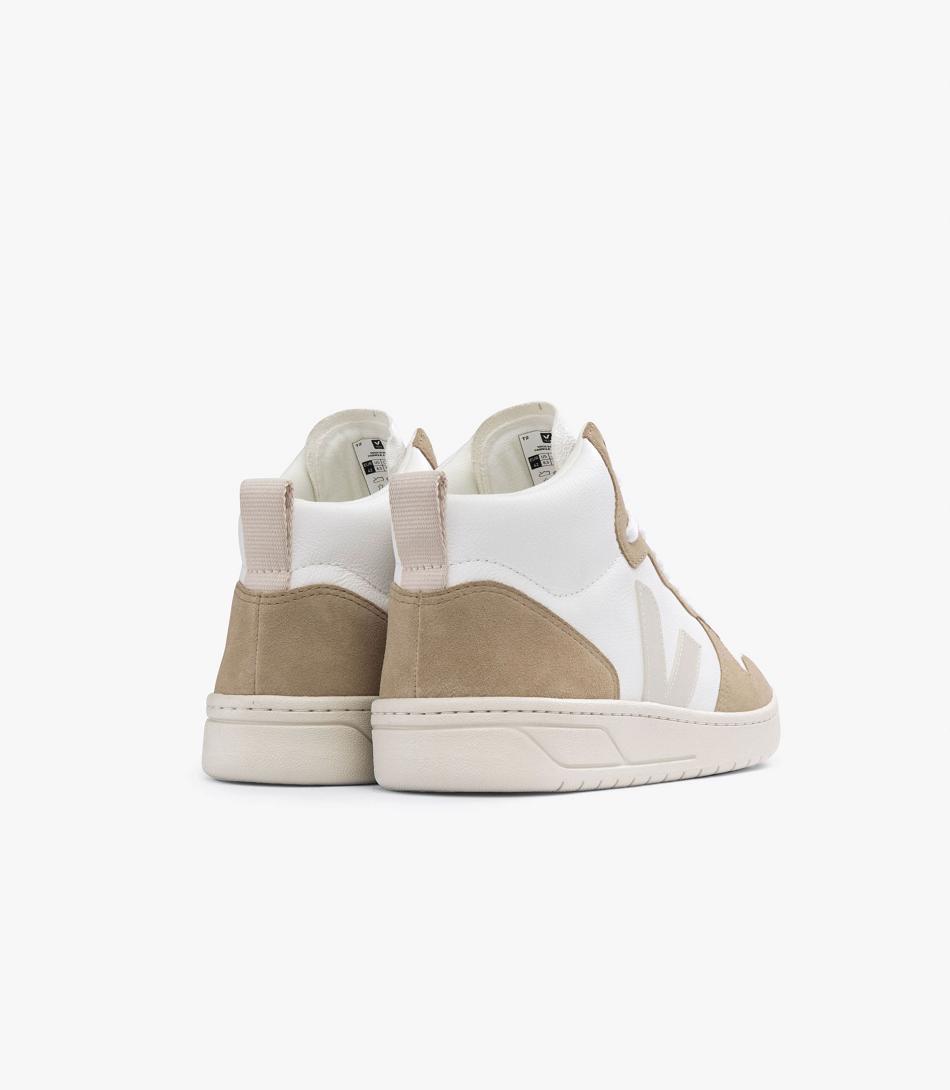 Veja Chromefree Läder Pierre Sahara V-15 Herr Vita | ASEDF13190