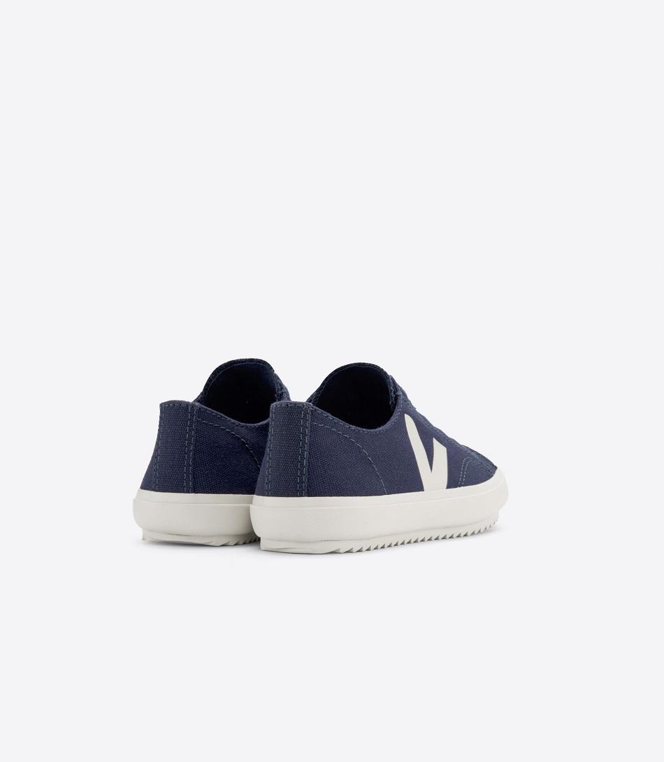 Veja Elastic Laces Canvas Marine Pierre Flip Barn Blå | SECIF67118