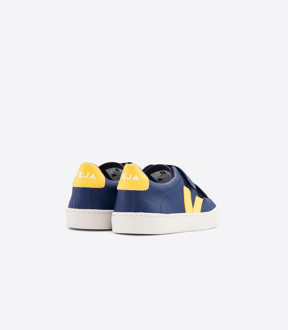 Veja Esplar Chromefree Läder Cobalt Tonic Kids Outlet Mörkblå | TSEPQ89143