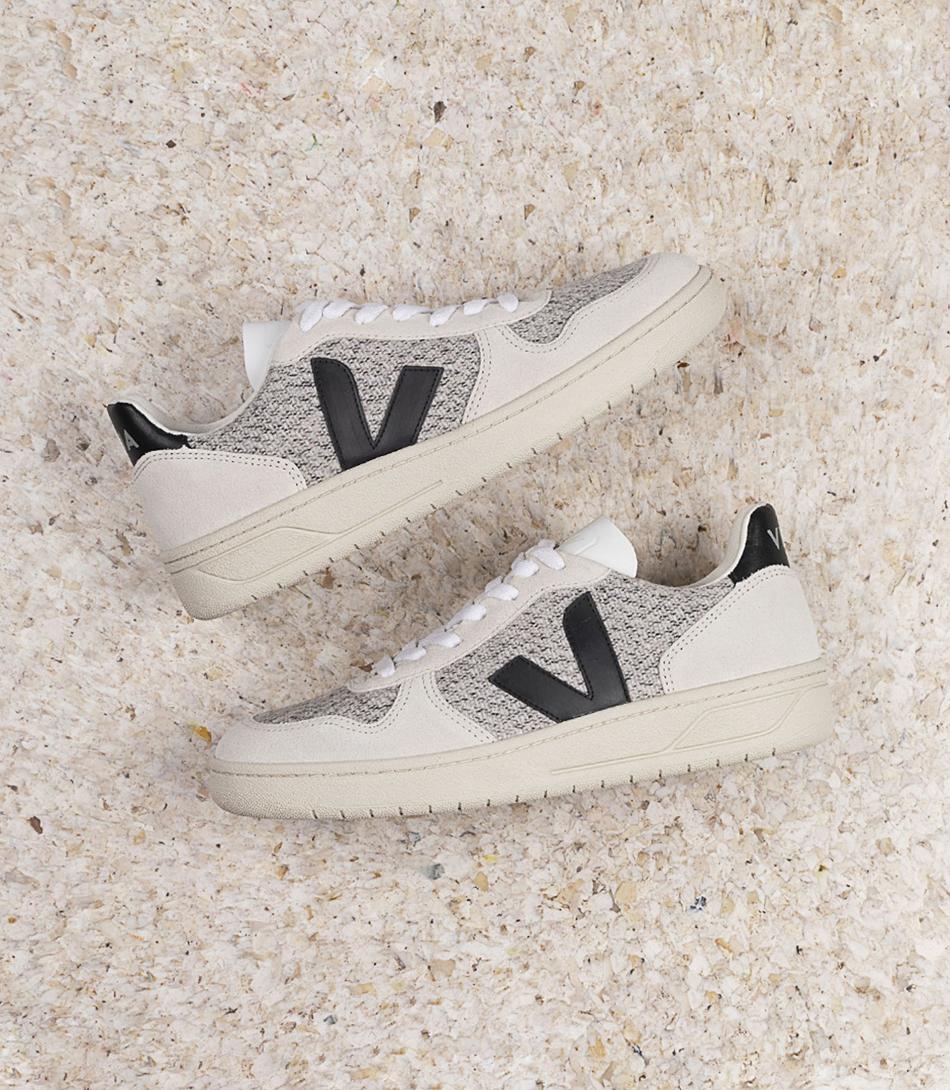 Veja Flannel Snow V-10 Herr Vita Svarta | SEXBR92497