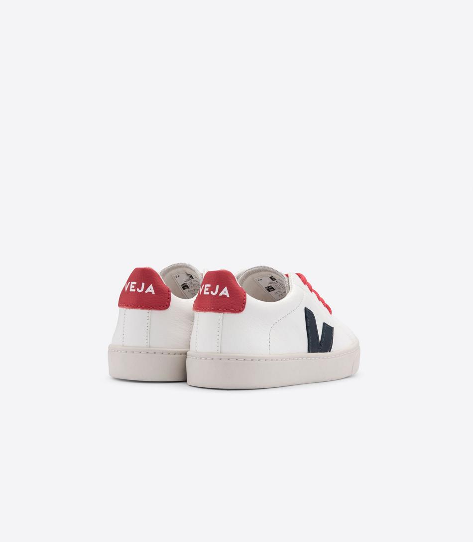 Veja Laces Chromefree Läder Nautico Pekin Esplar Barn Vita | USETG24100