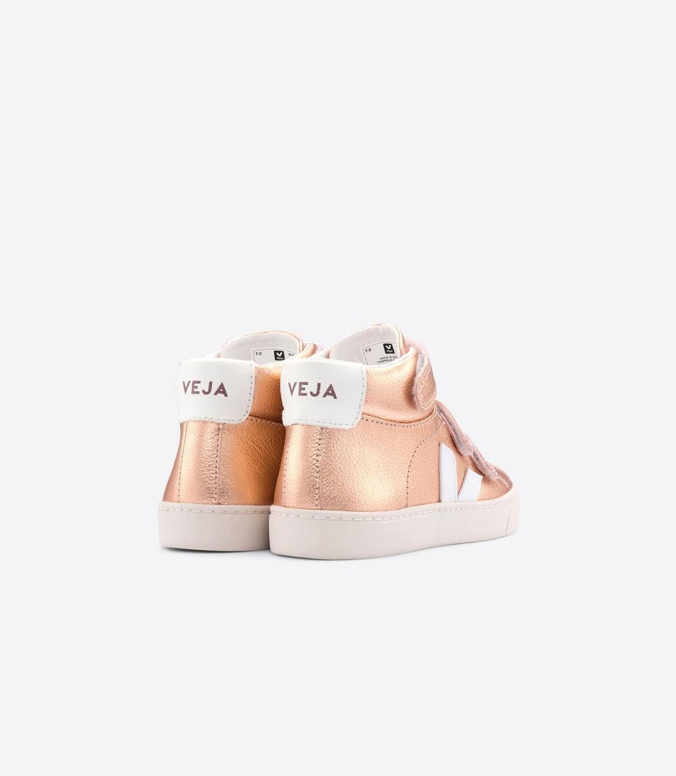 Veja Mid Chromefree Läder Venus Esplar Barn Vita | SEIIZ96691