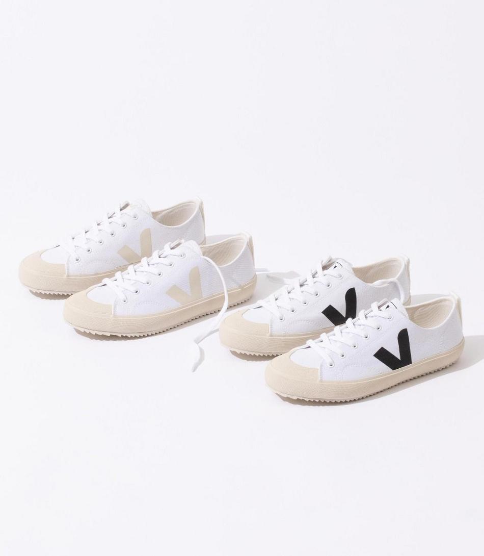 Veja Nova Canvas Adults Vegan Vita Svarta | DSEVO77673