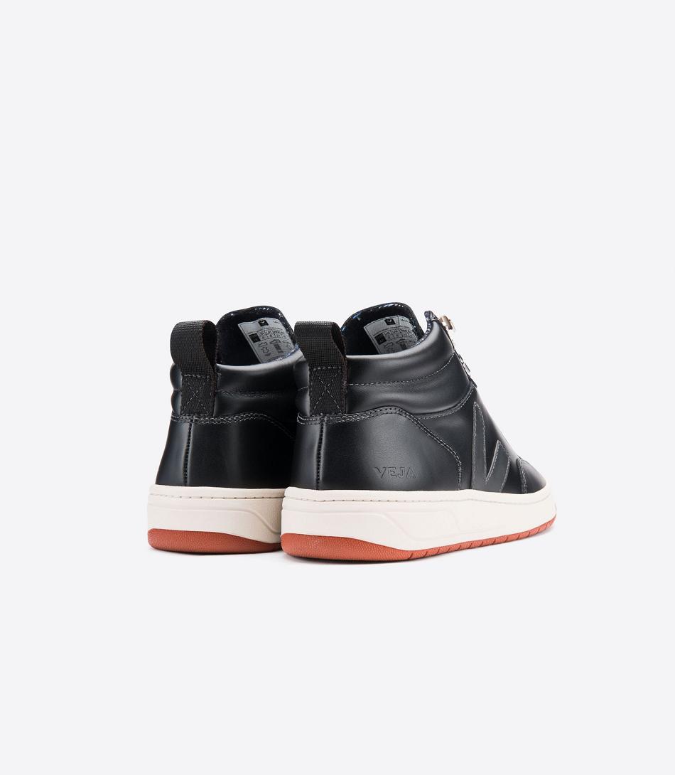 Veja Roraima Bastille Läder Grafite Rust Outsole Adults Outlet Svarta Röda | SSEVO88685