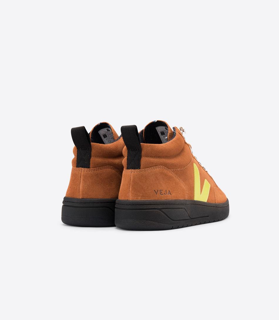 Veja Roraima Bastille Mocka Tuile Jaune Fluo Adults Outlet Bruna | SEXBR22962