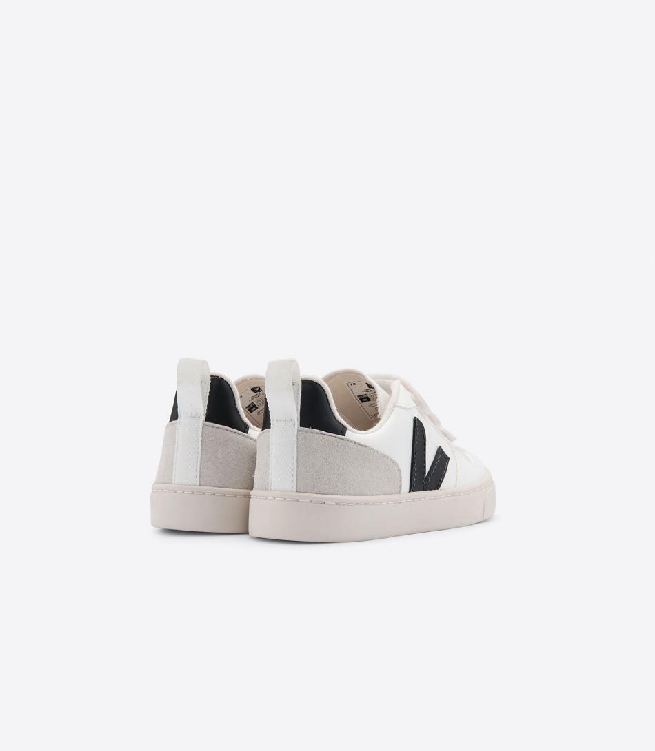 Veja V-10 Cwl Kids Vegan Vita Svarta | QSEUV55194