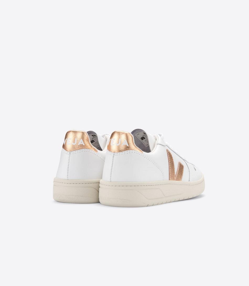 Veja V-10 Läder Venus Adults Outlet Vita | TSEPQ23548