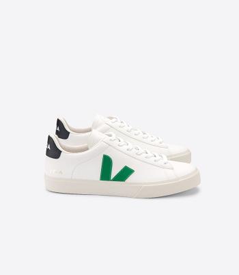 Veja Campo Chromefree Läder Emeraude Adults Outlet Vita Svarta | USETG89605