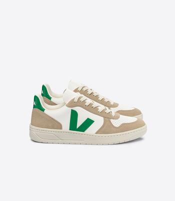 Veja Chromefree Läder Emeraude Sahara V-10 Dam Vita | PSEQX91226