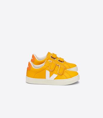 Veja Chromefree Läder Ouro Esplar Barn Vita | BSESO63873