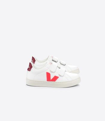 Veja Chromefree Läder Rose Fluo Marsala Esplar Barn Vita Rosa | TSEWZ23845