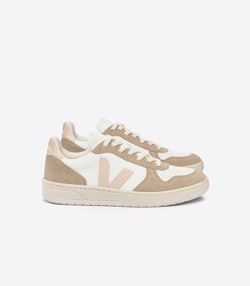 Veja Chromefree Läder Sable Sahara V-10 Dam Vita | SEZPD17292