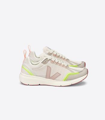 Veja Condor 2 Alveomesh Natural Babe Jaune Fluo Adults Vegan Beige | SEEGJ92907