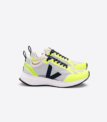 Veja Condor Mesh Light Jaune Fluo Adults Outlet Ljusgrå | ZSENQ80721