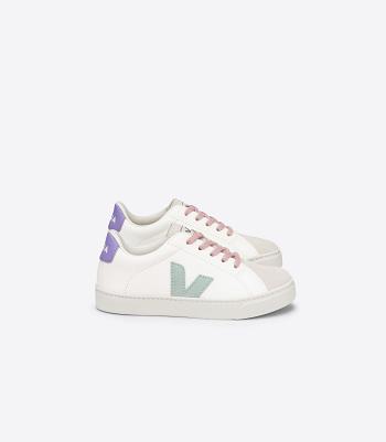 Veja Laces Chromefree Läder Matcha Lavande Esplar Barn Vita | SEIIZ83827