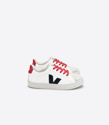 Veja Laces Chromefree Läder Nautico Pekin Esplar Barn Vita | USETG24100