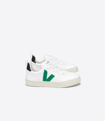 Veja Laces Cwl Emeraude V-10 Barn Vita Svarta | SEJVR89646