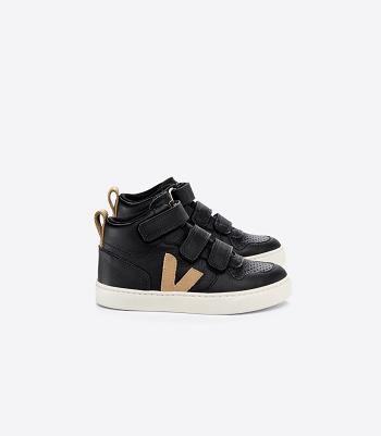 Veja Mid Chromefree Läder Dune V-10 Barn Svarta | GSEEC94999