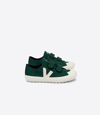 Veja Ollie Canvas Poker Pierre Kids Vegan Gröna | FSEUI30391