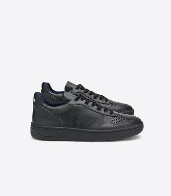 Veja V-10 Läder Adults Outlet Svarta | SEJBT88256