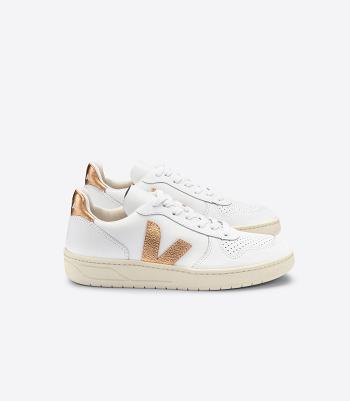 Veja V-10 Läder Venus Adults Outlet Vita | TSEPQ23548