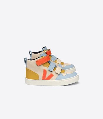 Veja V-10 Mid Mocka Make My Lemonade Sable Kids Outlet Olika Färger | SECVG16504