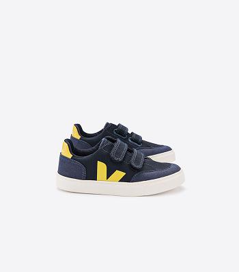 Veja V-12 Canvas Nautico Kids Outlet Guld Gula | ZSENQ99530